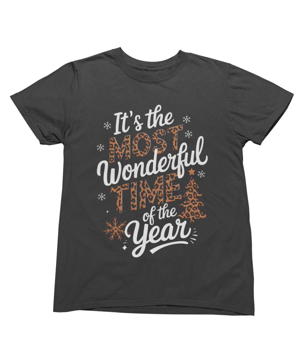 Leopard Print Christmas Sweatshirt – Most Wonderful Time Jumper