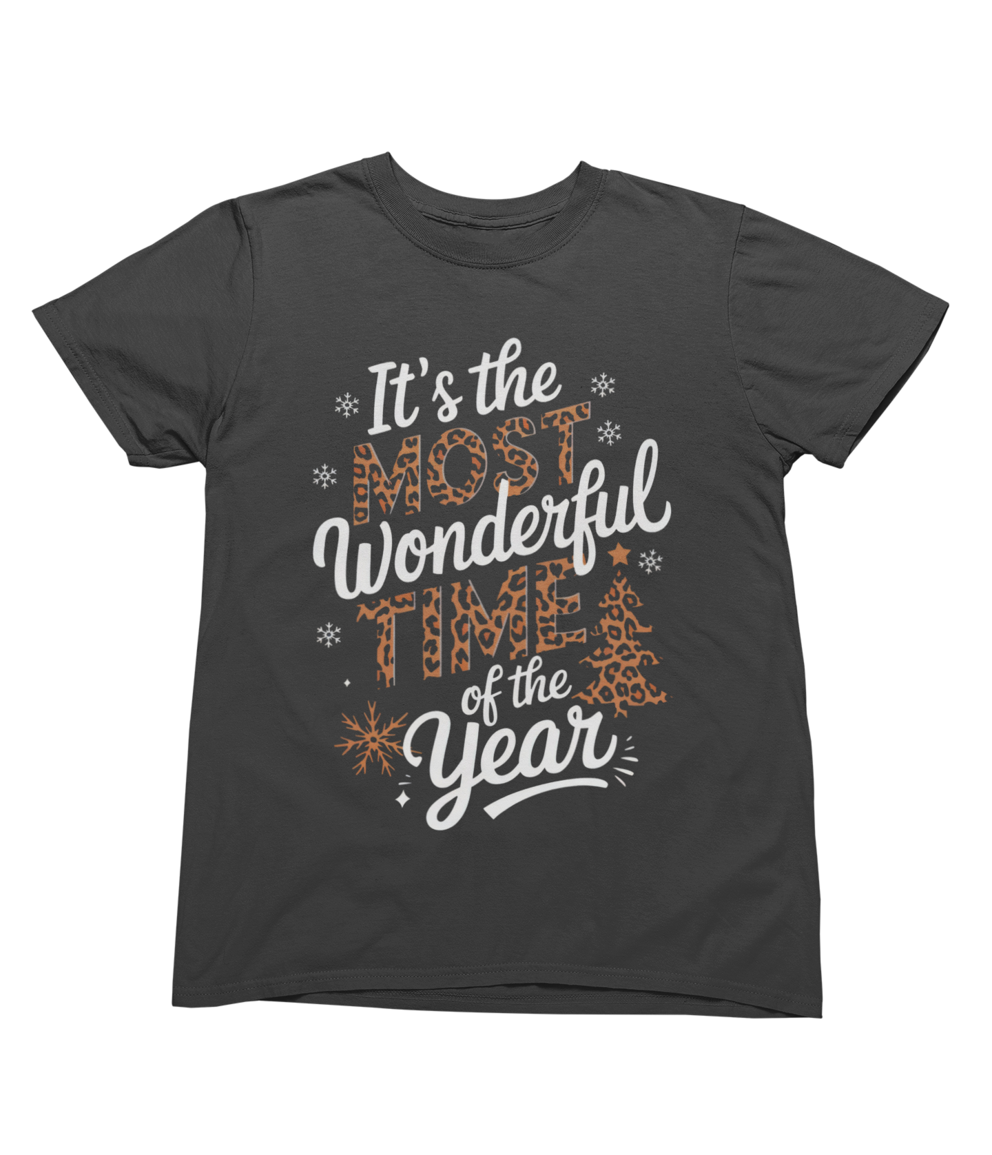 Leopard Print Christmas Sweatshirt – Most Wonderful Time Jumper