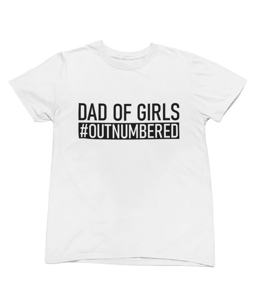 Dad Of Girls #Outnumbered Fathers Day Sweatshirt
