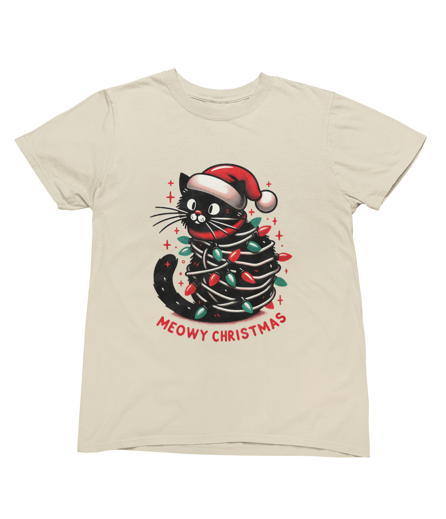 Meowy Christmas Cat Sweatshirt – Funny Festive Jumper (Adults & Kids)