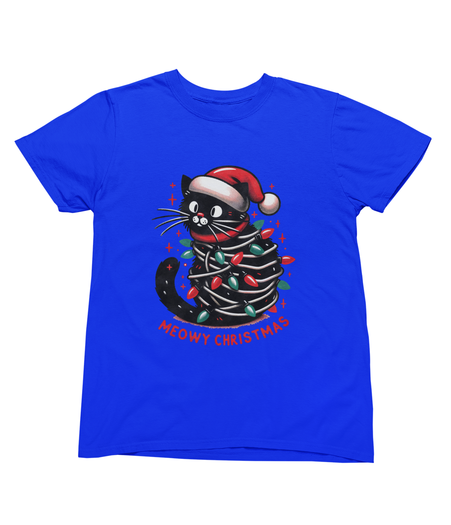 Meowy Christmas Cat Sweatshirt – Funny Festive Jumper (Adults & Kids)