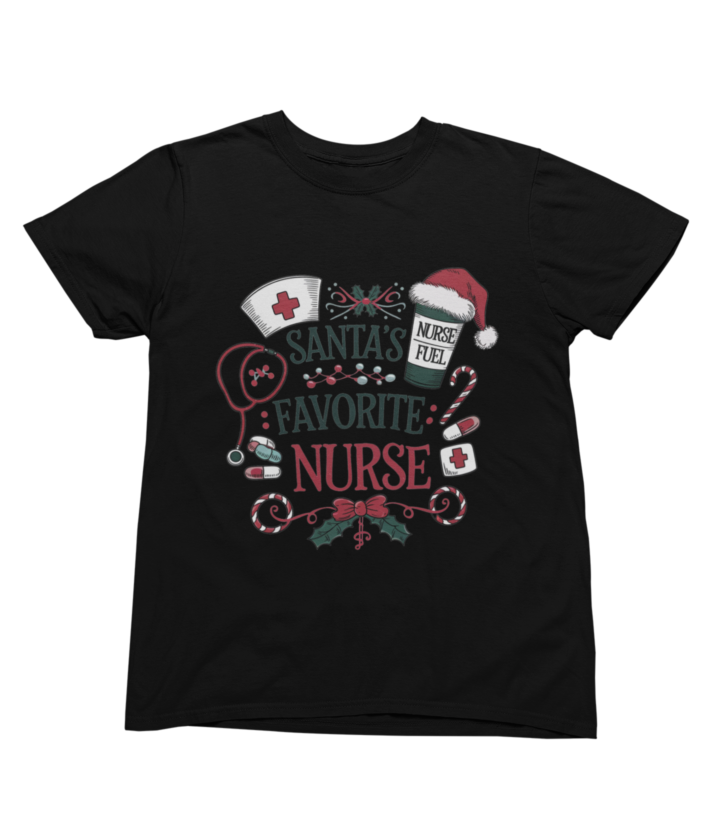Santa’s Favorite Nurse Christmas Sweatshirt – Festive Nurse Gift