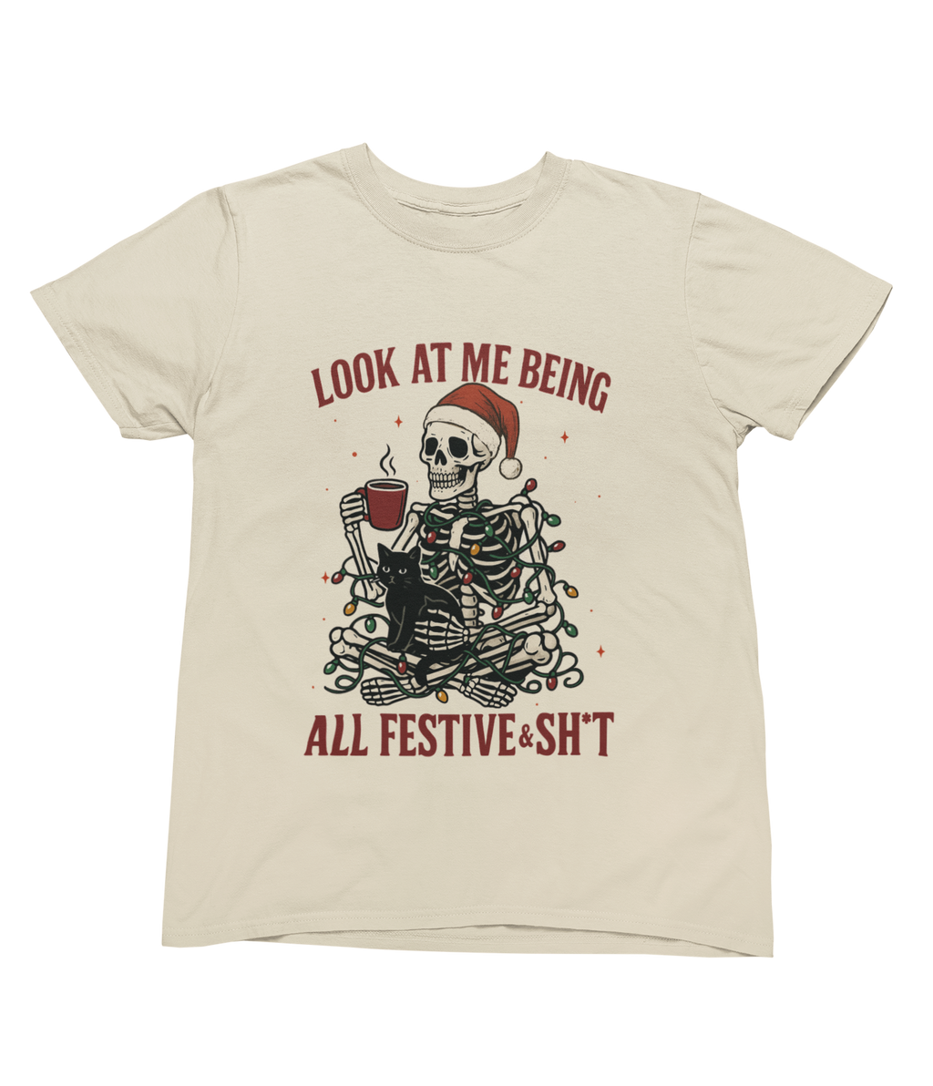 Skeleton Christmas Jumper – Funny Festive & Sh*t Sweatshirt