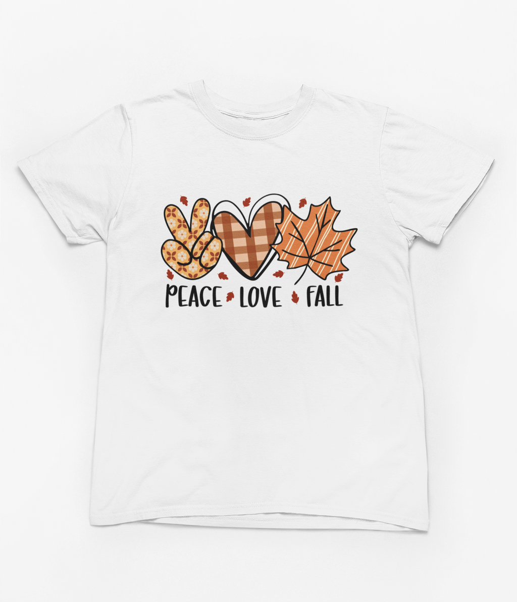 Peace Love Fall Sweatshirt | Retro Autumn Cozy Jumper