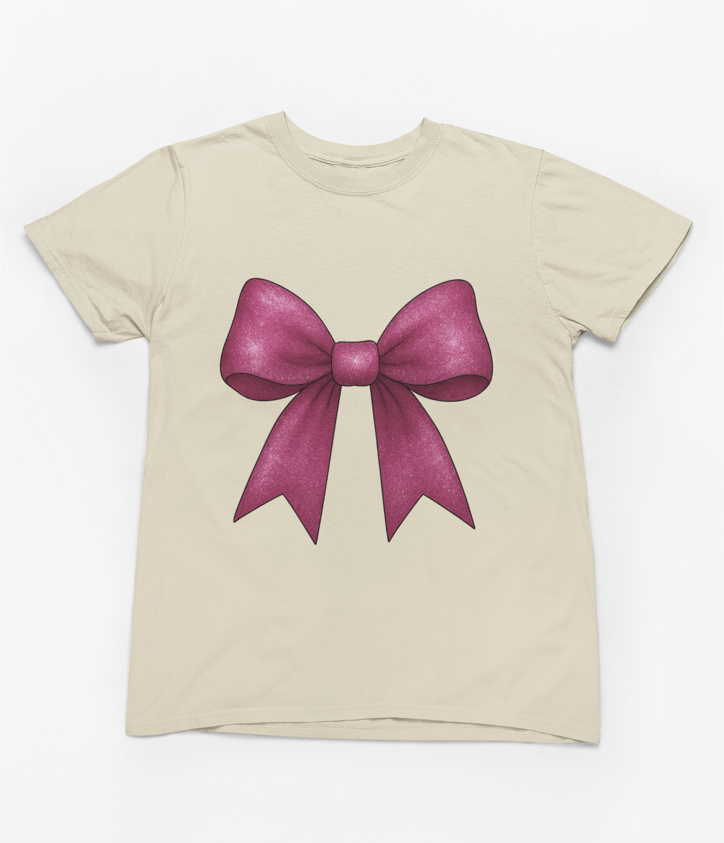 Pink Glitter Coquette Bow Sweatshirt & T-Shirt – Girly Coquette Aesthetic
