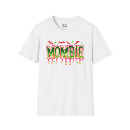 Mombie Halloween Mom T-Shirt Funny Spooky Mama Tee White / S gift_idea unique_gift personalised_gift