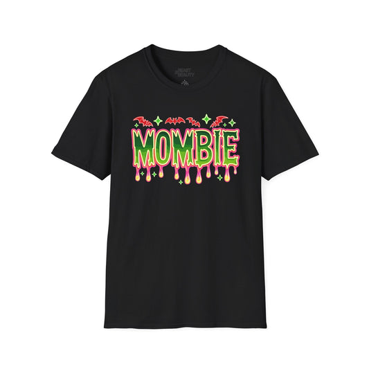 Mombie Halloween Mom T-Shirt Funny Spooky Mama Tee Black / S gift_idea unique_gift personalised_gift