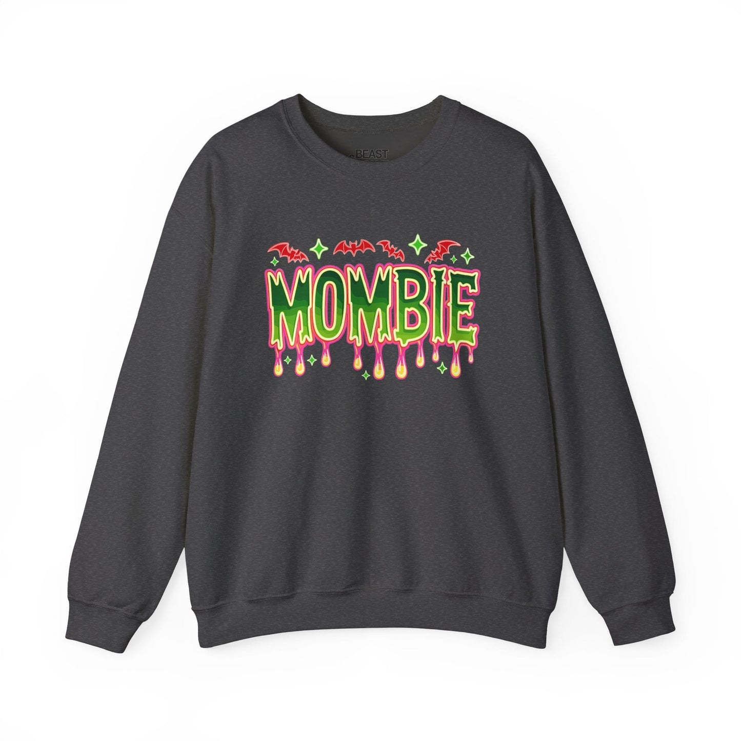 Mombie Halloween Sweatshirt for Moms Dark Heather / S gift_idea unique_gift personalised_gift