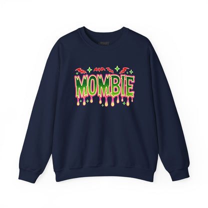 Mombie Halloween Sweatshirt for Moms Navy / S gift_idea unique_gift personalised_gift