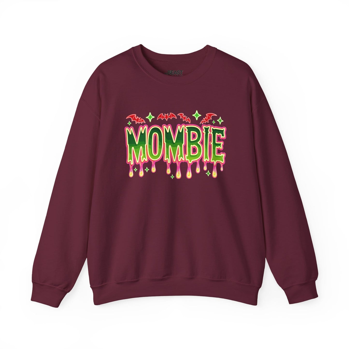 Mombie Halloween Sweatshirt for Moms Maroon / S gift_idea unique_gift personalised_gift