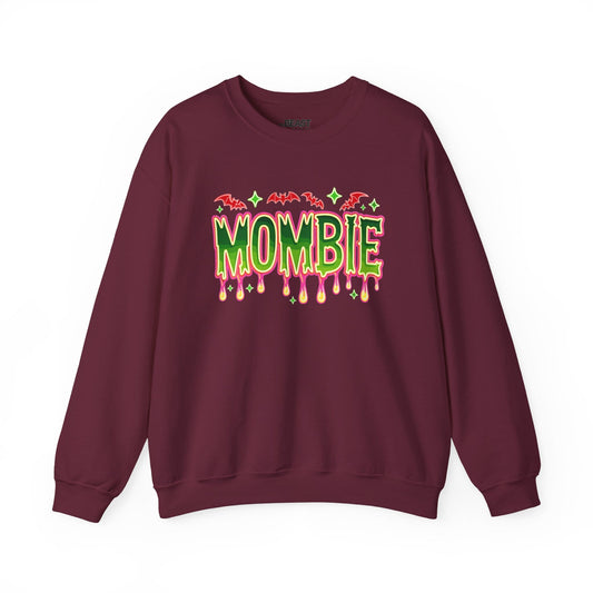 Mombie Halloween Sweatshirt for Moms Maroon / S gift_idea unique_gift personalised_gift