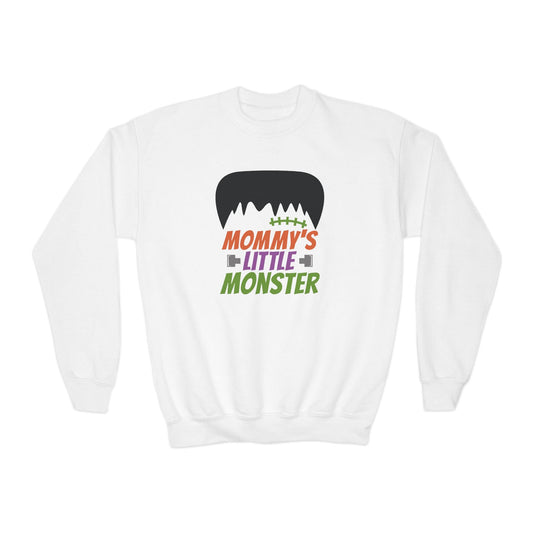 Mommy’s Little Monster Boys Halloween Sweatshirt White / XS gift_idea unique_gift personalised_gift