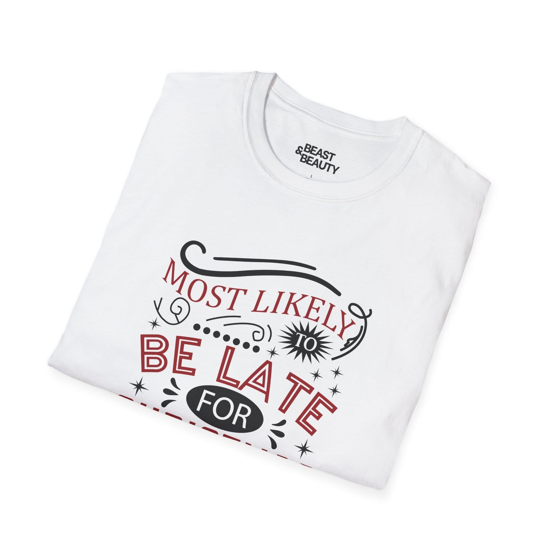 most likely to be late for christmas t-shirt t-shirt uk Christmas gift idea image 6