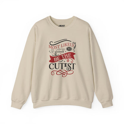 most likely to be the cutest christmas sweatshirt sand sweatshirt uk Christmas gift idea