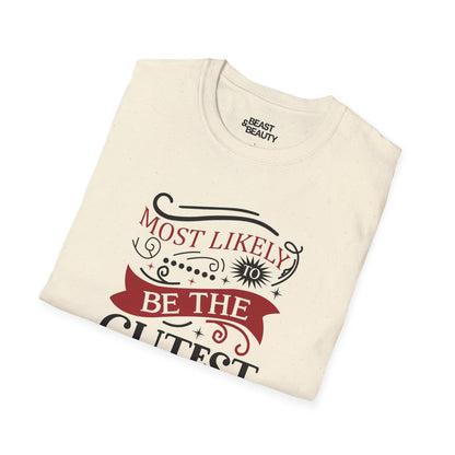 most likely to be the cutest christmas t-shirt t-shirt uk Christmas gift idea image 6