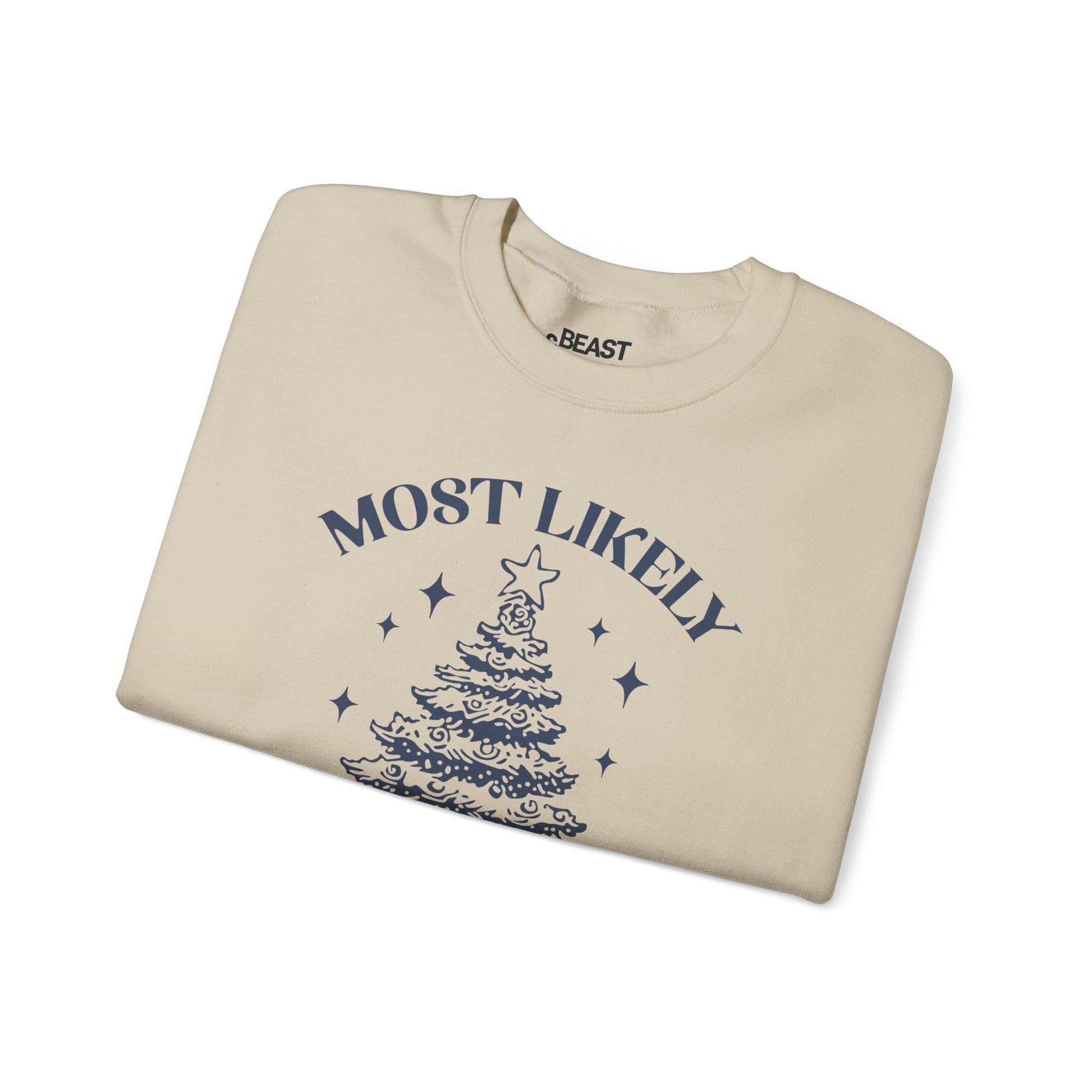 most likely to decorate everything christmas sweatshirt sweatshirt uk Christmas gift idea image 4