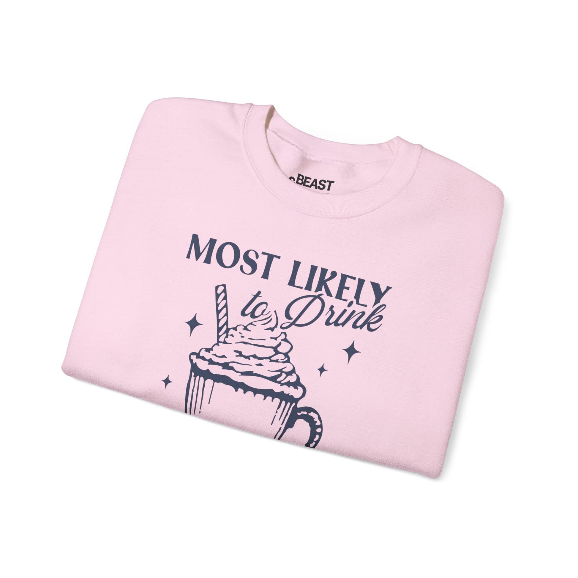 most likely to drink all the eggnog christmas sweatshirt sweatshirt uk Christmas gift idea image 4