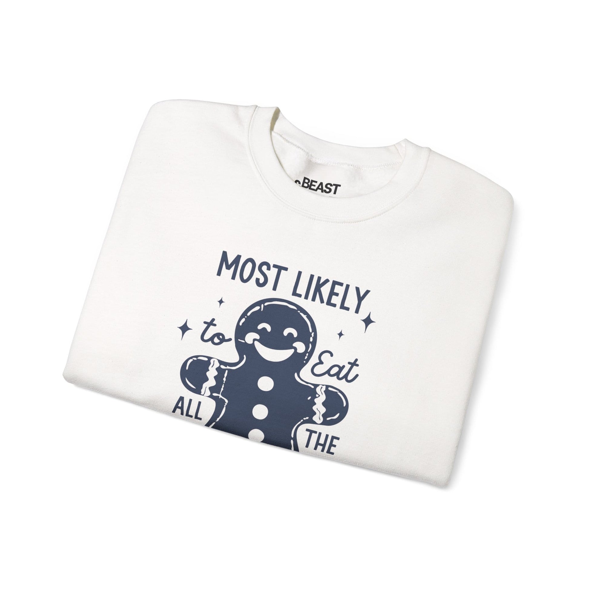 most likely to eat all the christmas cookies sweatshirt sweatshirt uk Christmas gift idea image 4