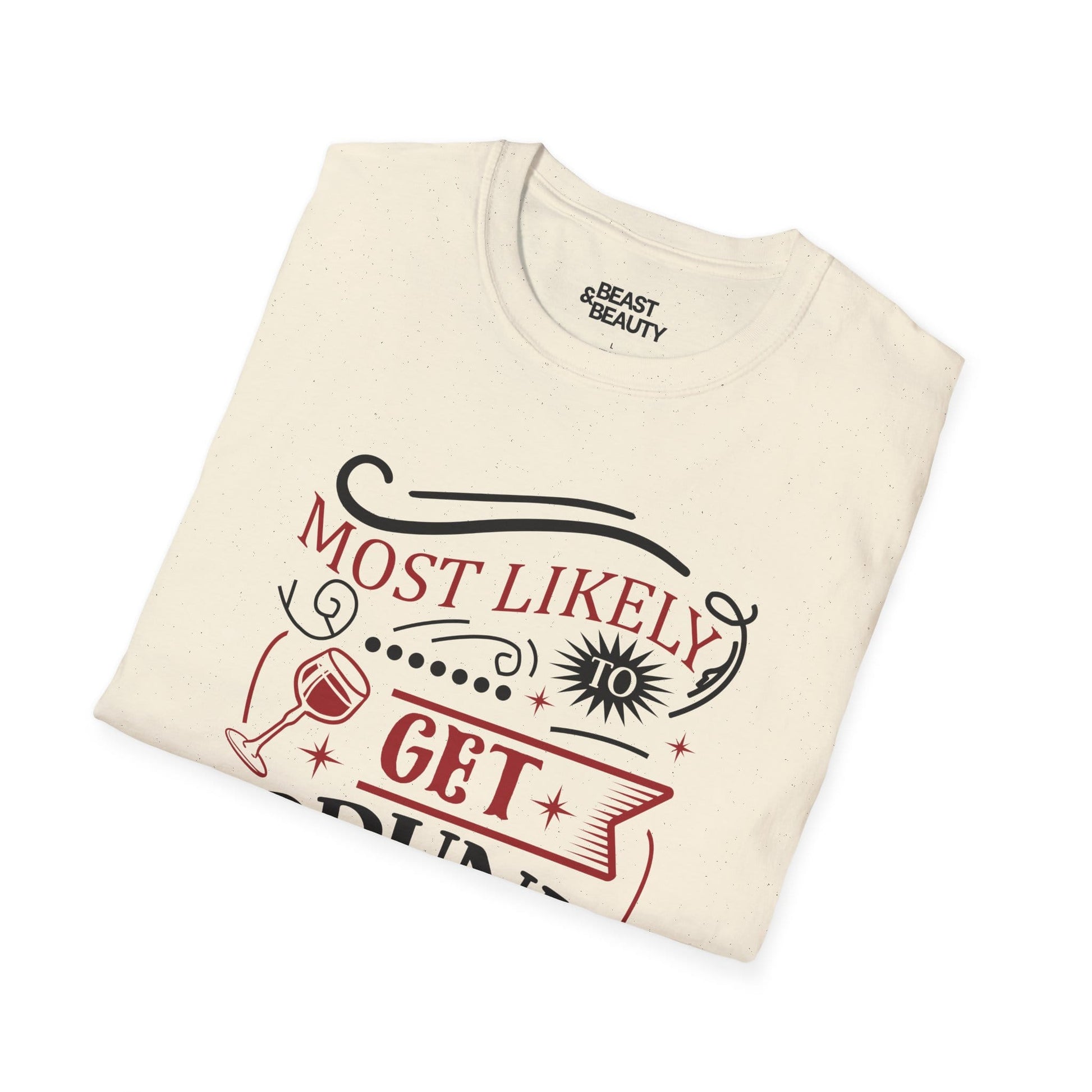 most likely to get drunk christmas t-shirt t-shirt uk Christmas gift idea image 6
