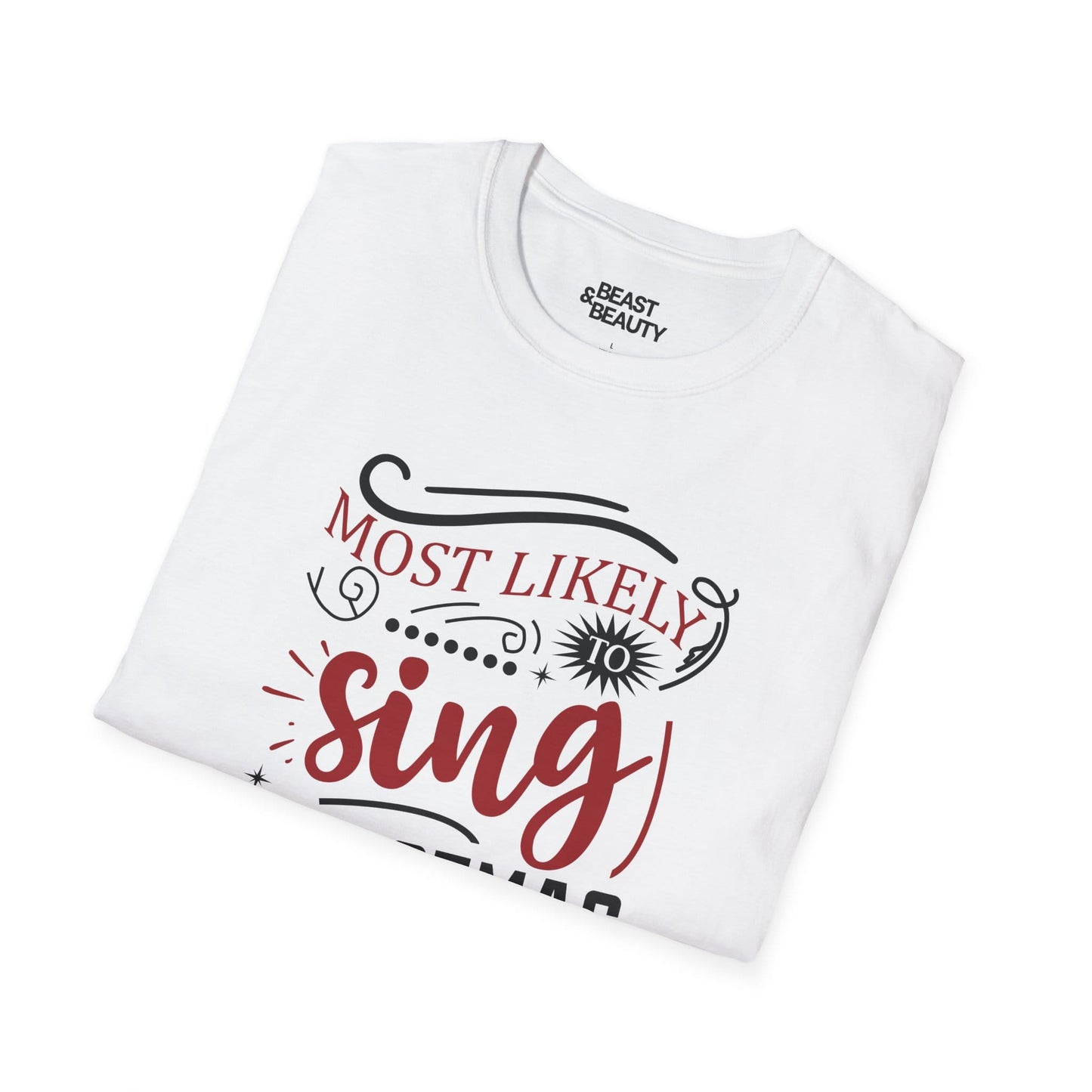 most likely to sing christmas songs t-shirt t-shirt uk Christmas gift idea image 6