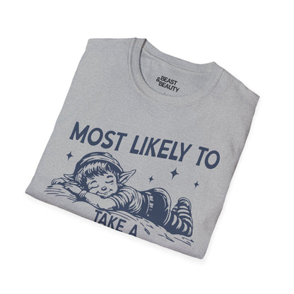 most likely to take a christmas nap t-shirt t-shirt uk Christmas gift idea image 6