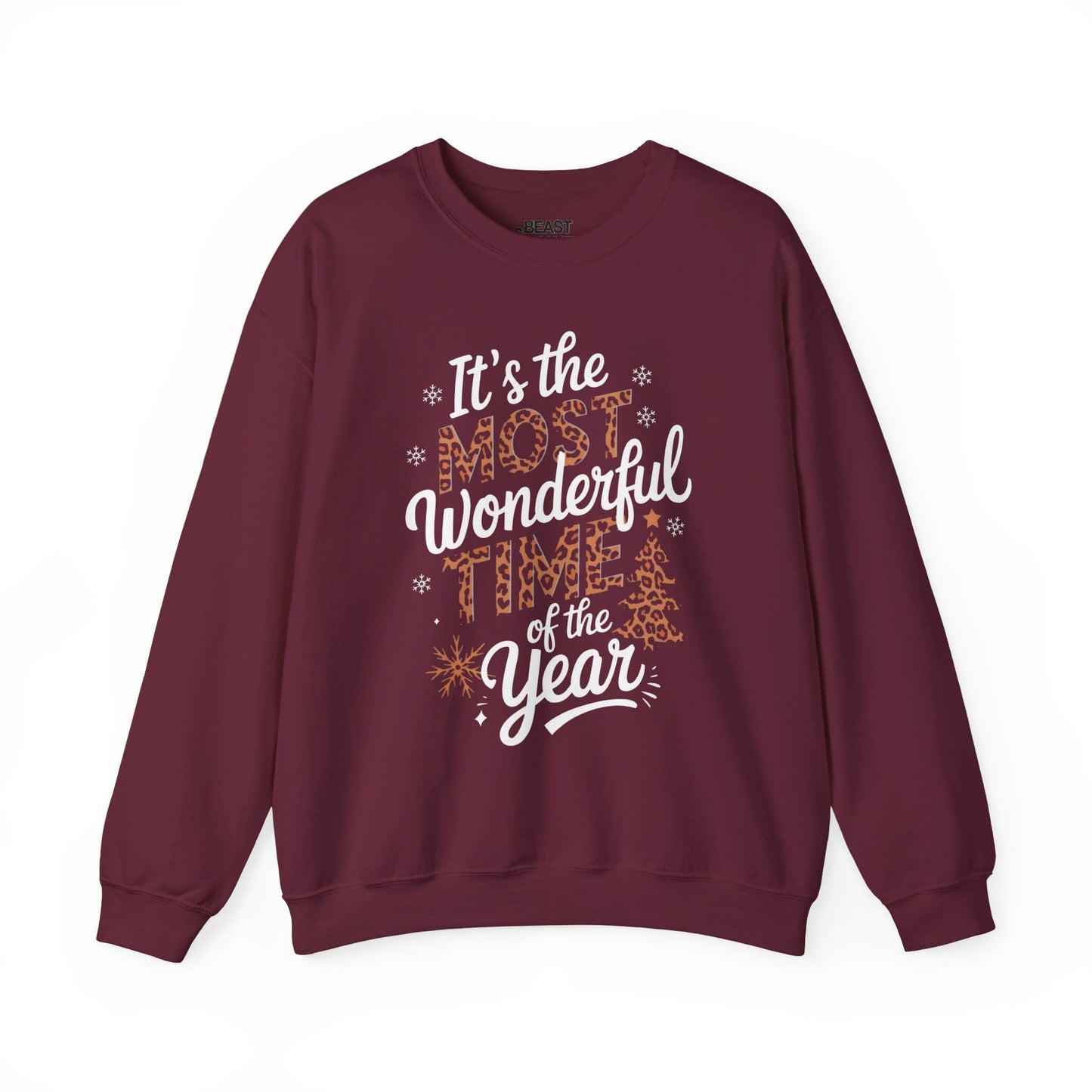 most wonderful time of the year christmas sweatshirt maroon sweatshirt uk Christmas gift idea