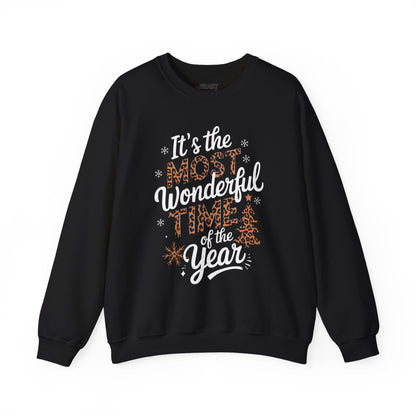 most wonderful time of the year christmas sweatshirt black sweatshirt uk Christmas gift idea
