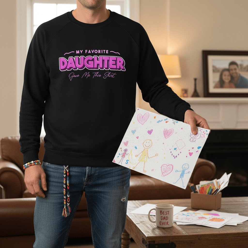 My Favorite Daughter Gave Me This Shirt Sweatshirt gift_idea unique_gift personalised_gift