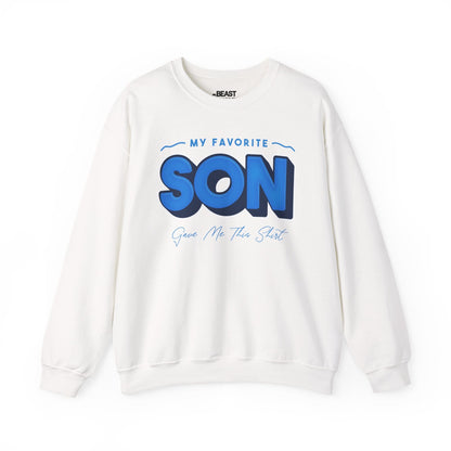 my favorite son gave me this shirt sweatshirt white sweatshirt uk Father's Day gift idea