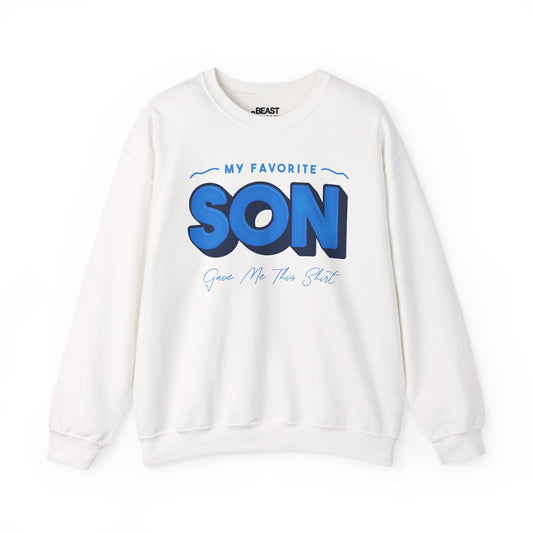 my favorite son gave me this shirt sweatshirt white sweatshirt uk Father's Day gift idea
