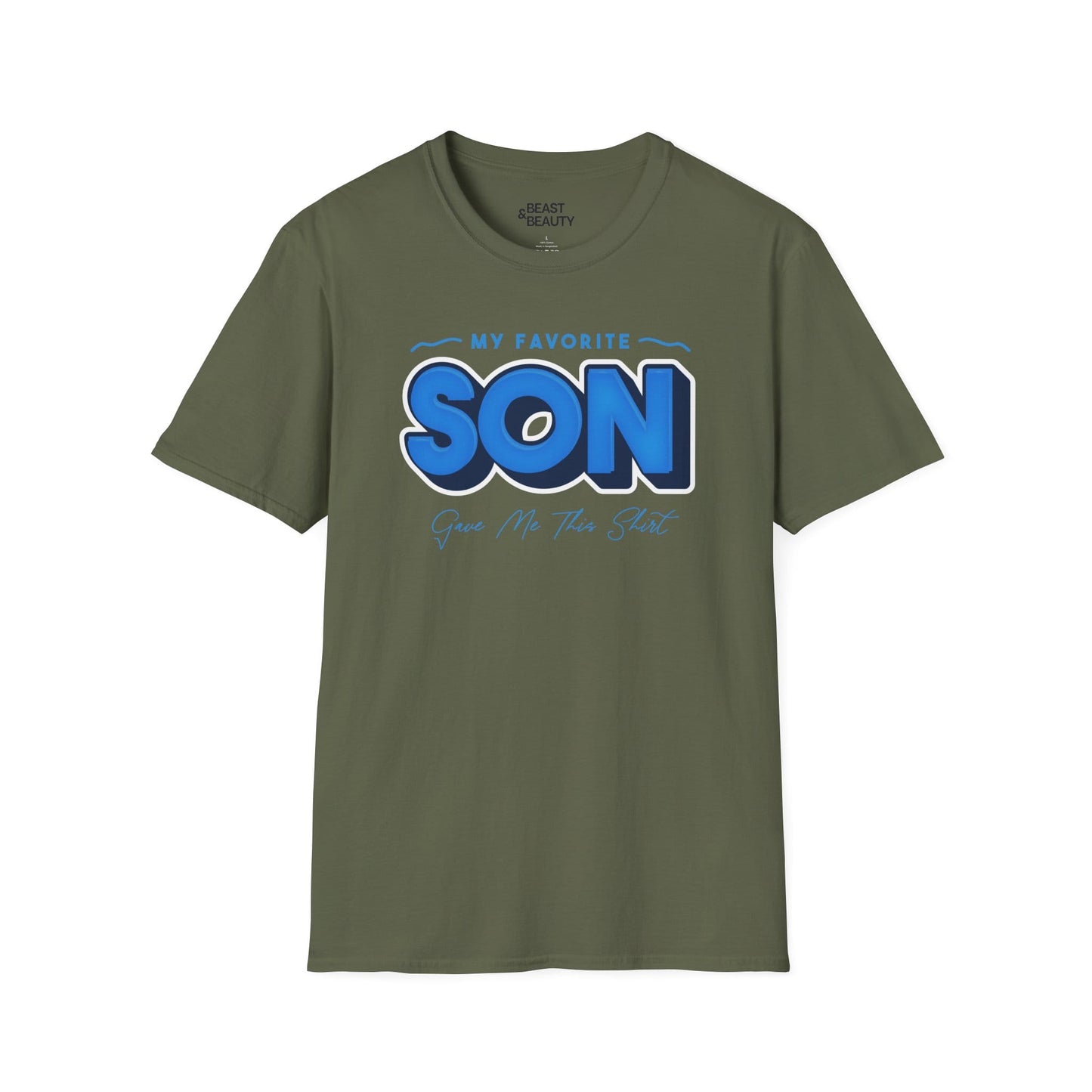 my favorite son gave me this t-shirt military green t-shirt uk Father's Day gift idea