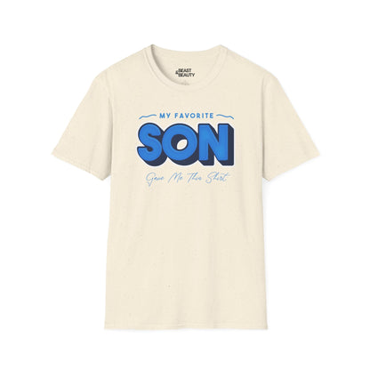 my favorite son gave me this t-shirt natural t-shirt uk Father's Day gift idea