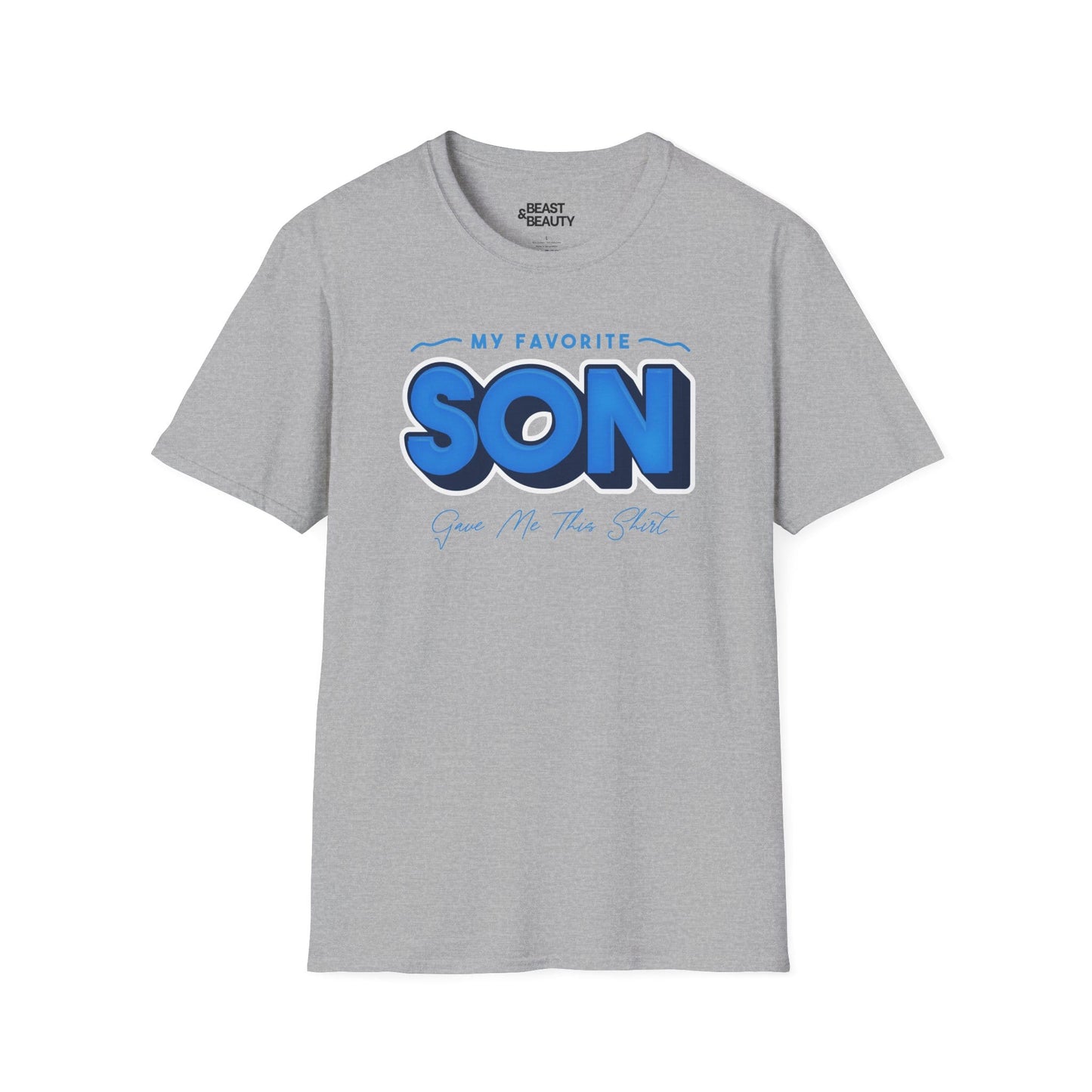 my favorite son gave me this t-shirt sport grey t-shirt uk Father's Day gift idea