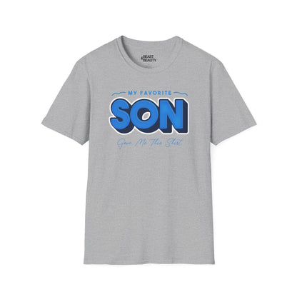 my favorite son gave me this t-shirt sport grey t-shirt uk Father's Day gift idea