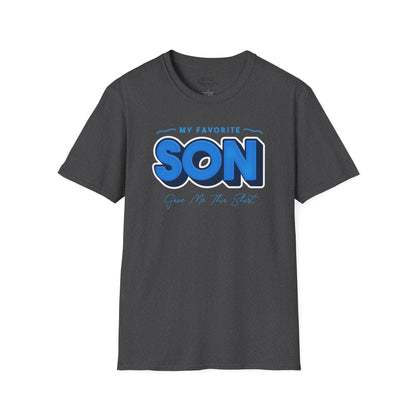 my favorite son gave me this t-shirt dark heather t-shirt uk Father's Day gift idea