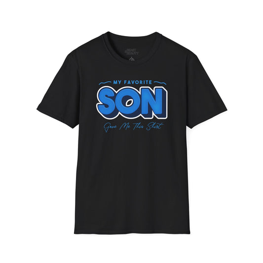 my favorite son gave me this t-shirt black t-shirt uk Father's Day gift idea