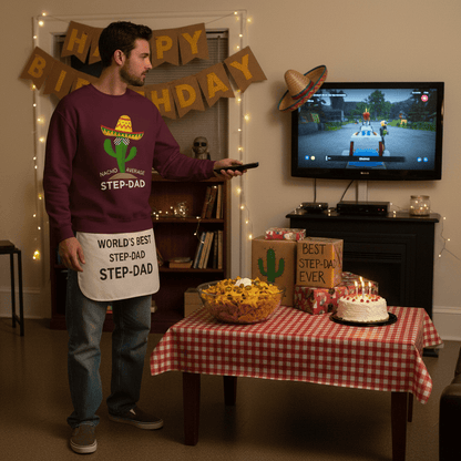 Nacho Average Step-Dad Sweatshirt gift_idea unique_gift personalised_gift