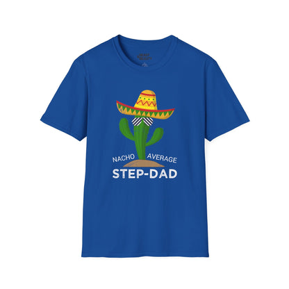 nacho average step-dad t-shirt royal t-shirt uk Father's Day gift idea