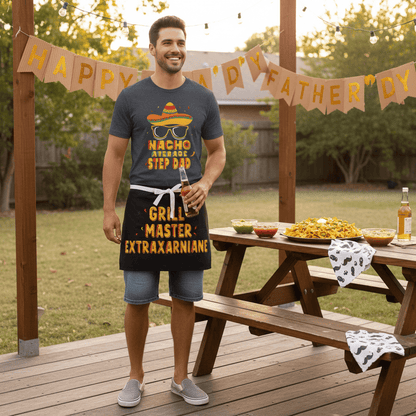 Nacho Average Step Dad T-Shirt gift_idea unique_gift personalised_gift