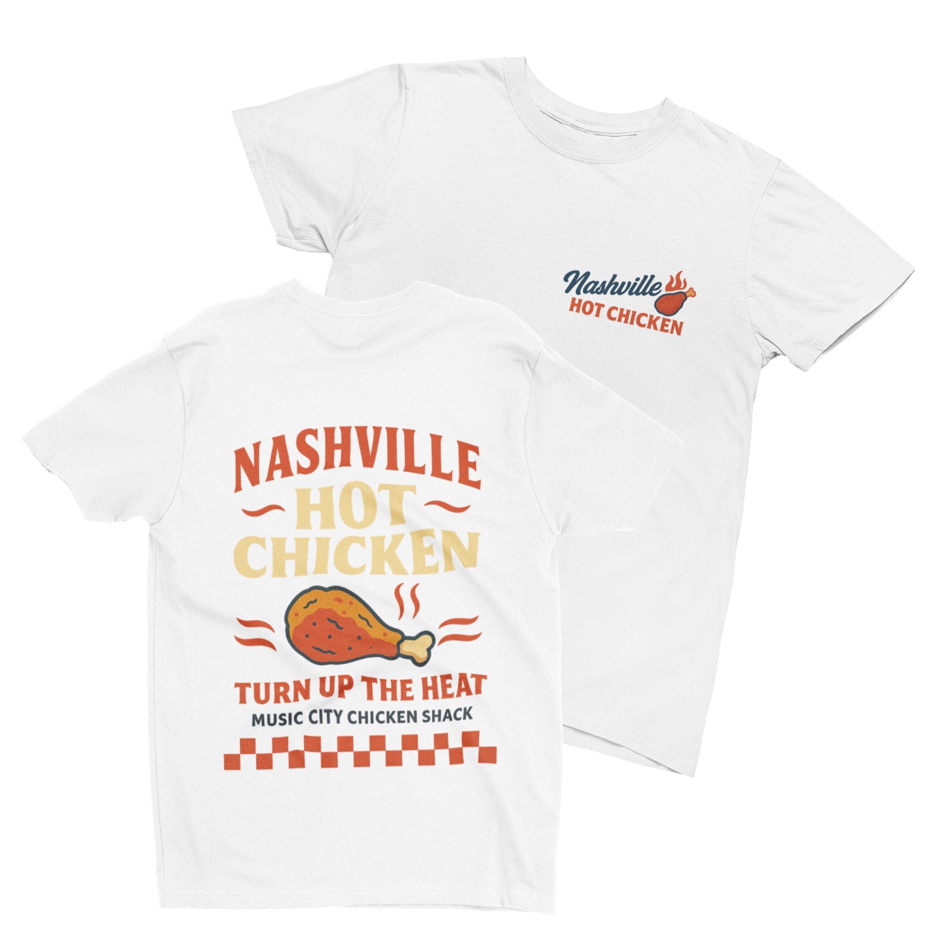 Nashville Hot Chicken T-Shirt – Music City Retro Food Tee S (Adult) / T-Shirt gift_idea unique_gift personalised_gift