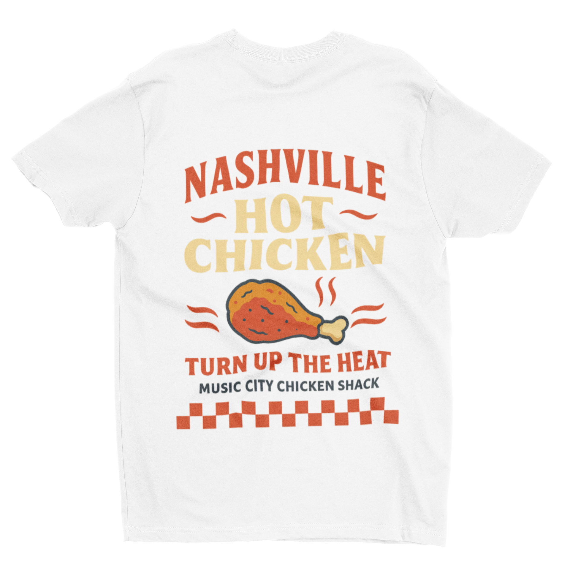 Nashville Hot Chicken T-Shirt – Music City Retro Food Tee gift_idea unique_gift personalised_gift