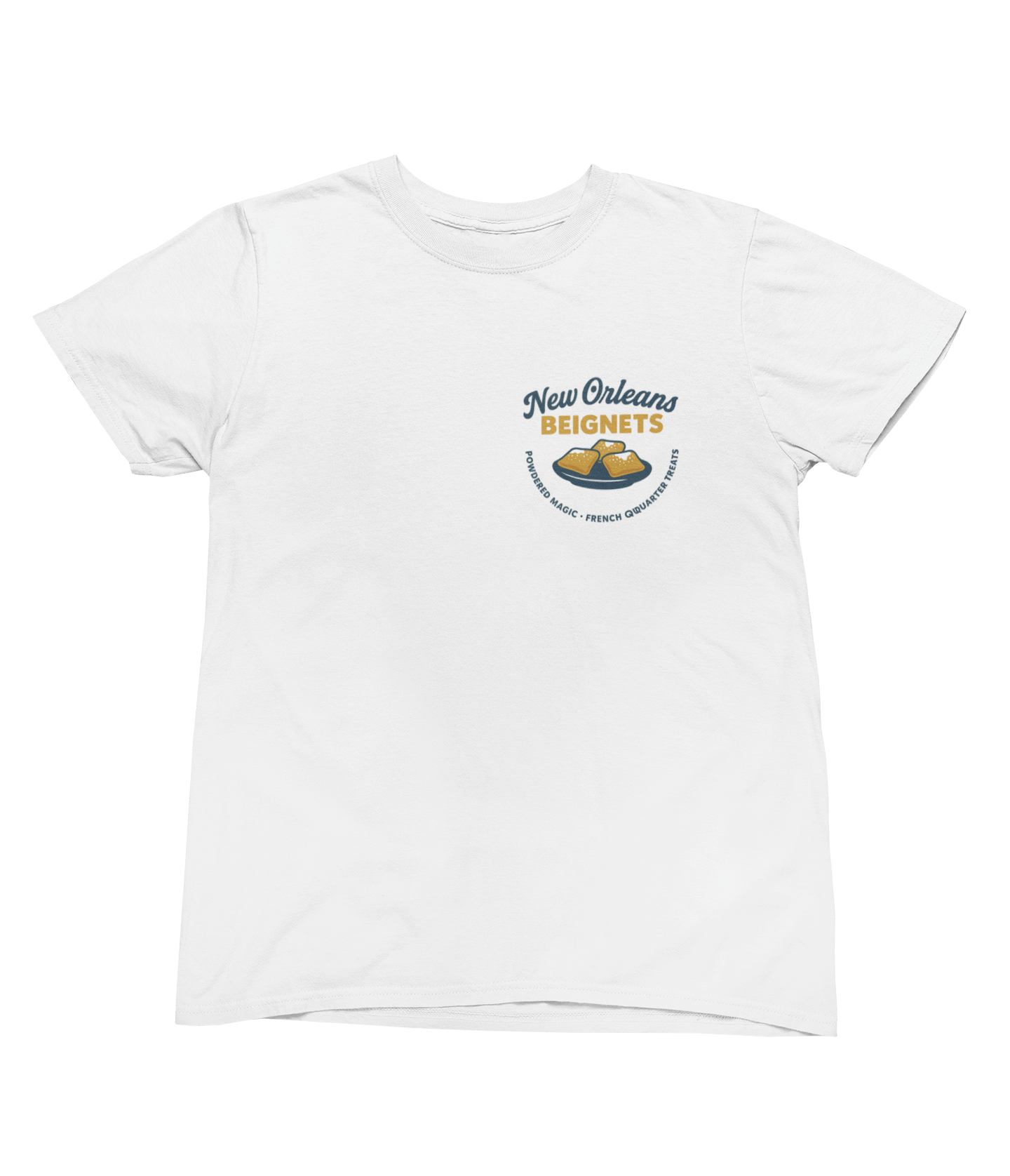 New Orleans Beignets T-Shirt – French Quarter Retro Tee gift_idea unique_gift personalised_gift