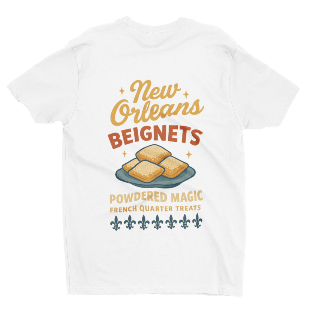 New Orleans Beignets T-Shirt – French Quarter Retro Tee gift_idea unique_gift personalised_gift