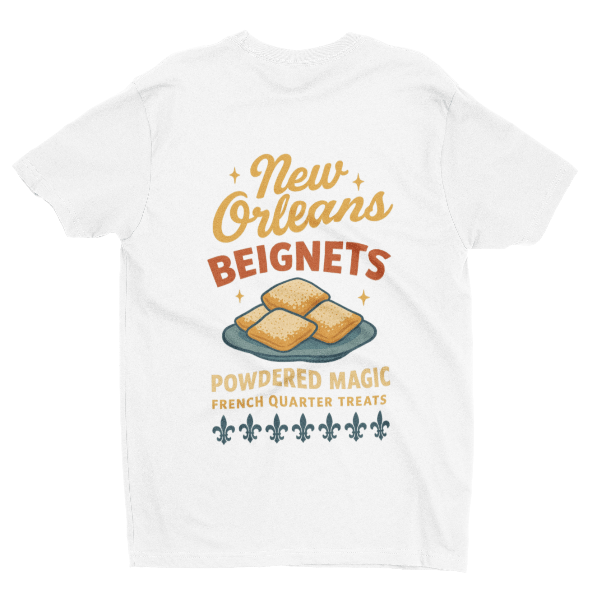 New Orleans Beignets T-Shirt – French Quarter Retro Tee gift_idea unique_gift personalised_gift