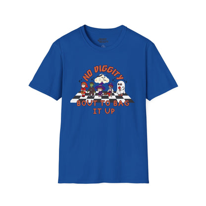 No Diggity Bout To Bag It Up Halloween T-Shirt Royal / S gift_idea unique_gift personalised_gift