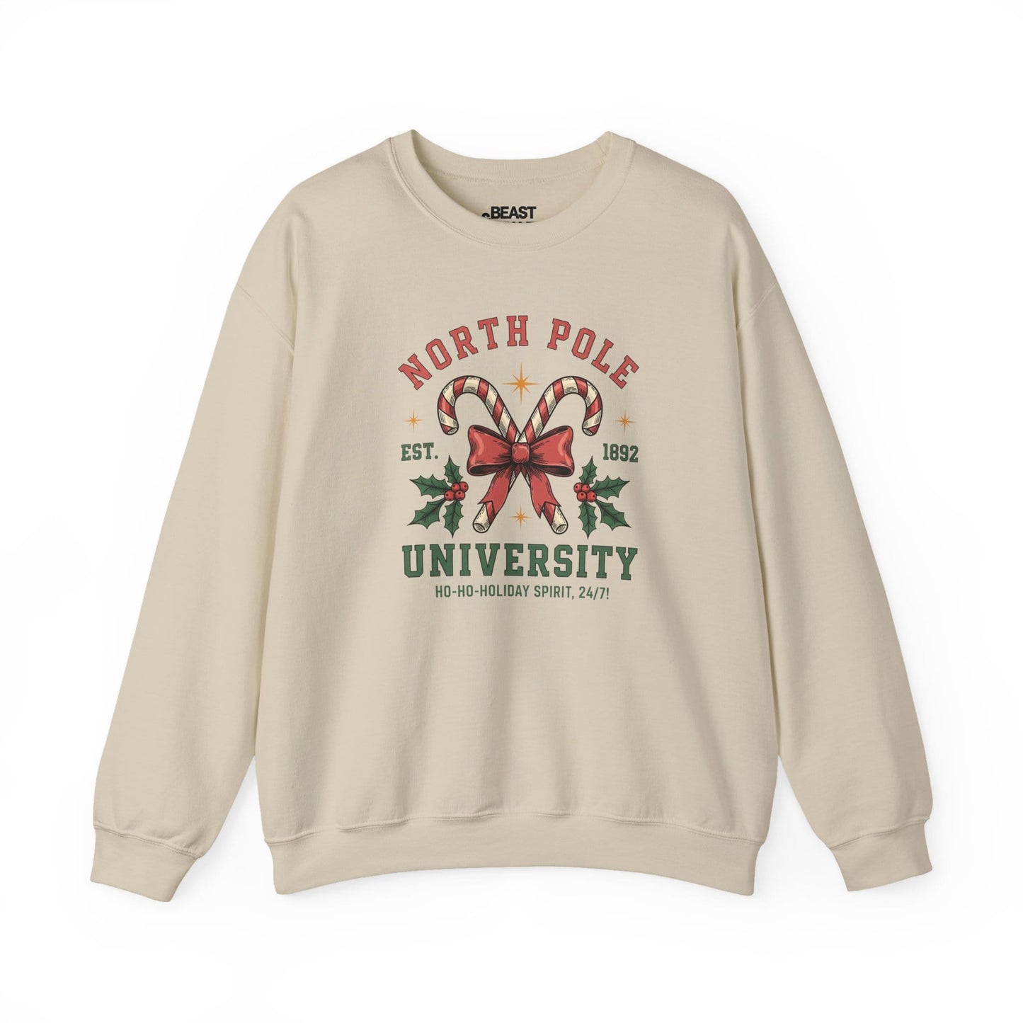 north pole university christmas sweatshirt sand sweatshirt uk Christmas gift idea