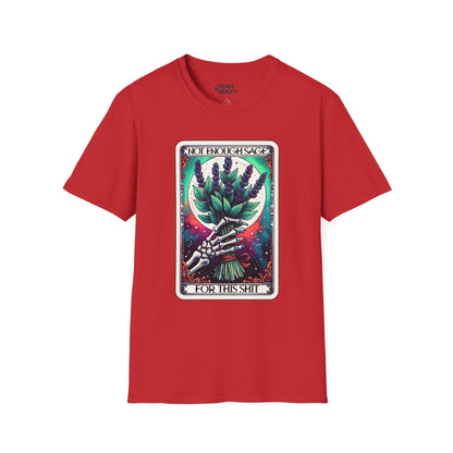 Not Enough Sage For This Shit Tarot T-Shirt Red / S gift_idea unique_gift personalised_gift
