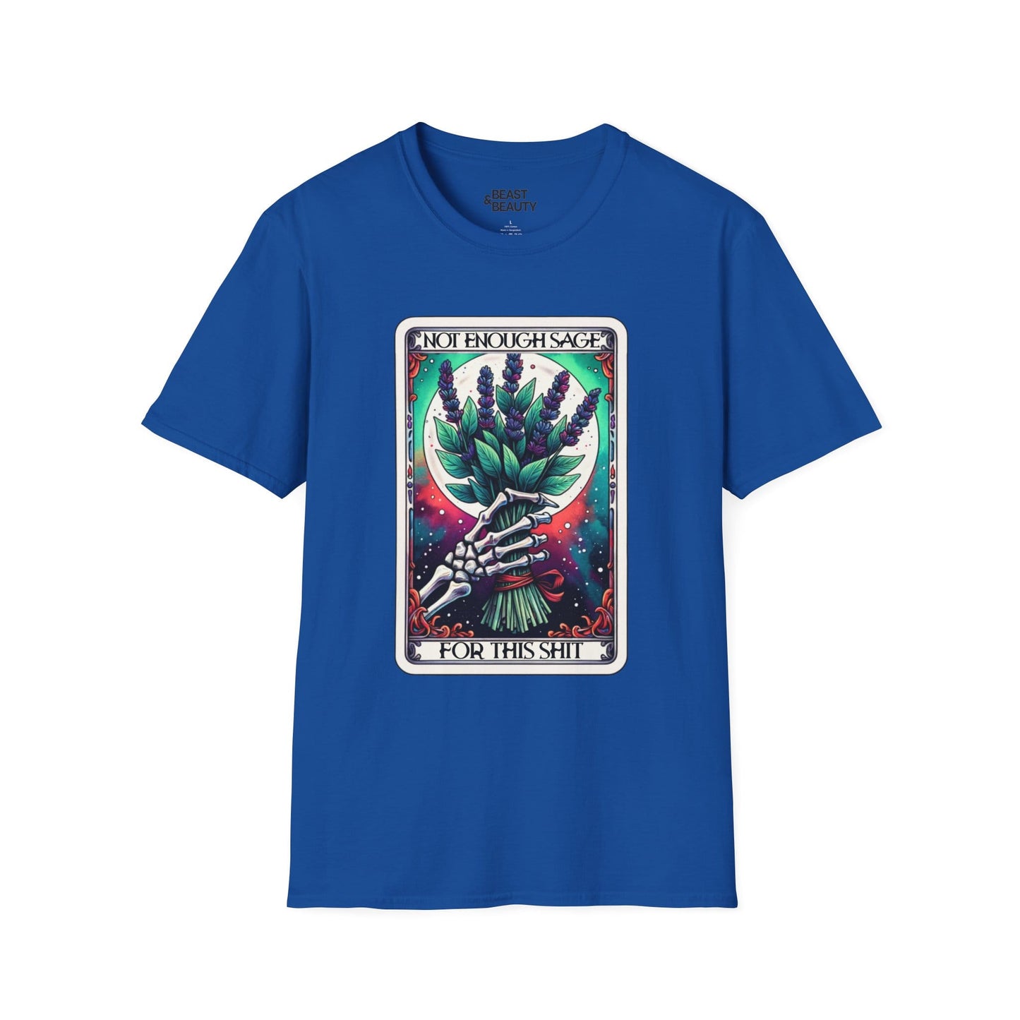 Not Enough Sage For This Shit Tarot T-Shirt Royal / S gift_idea unique_gift personalised_gift