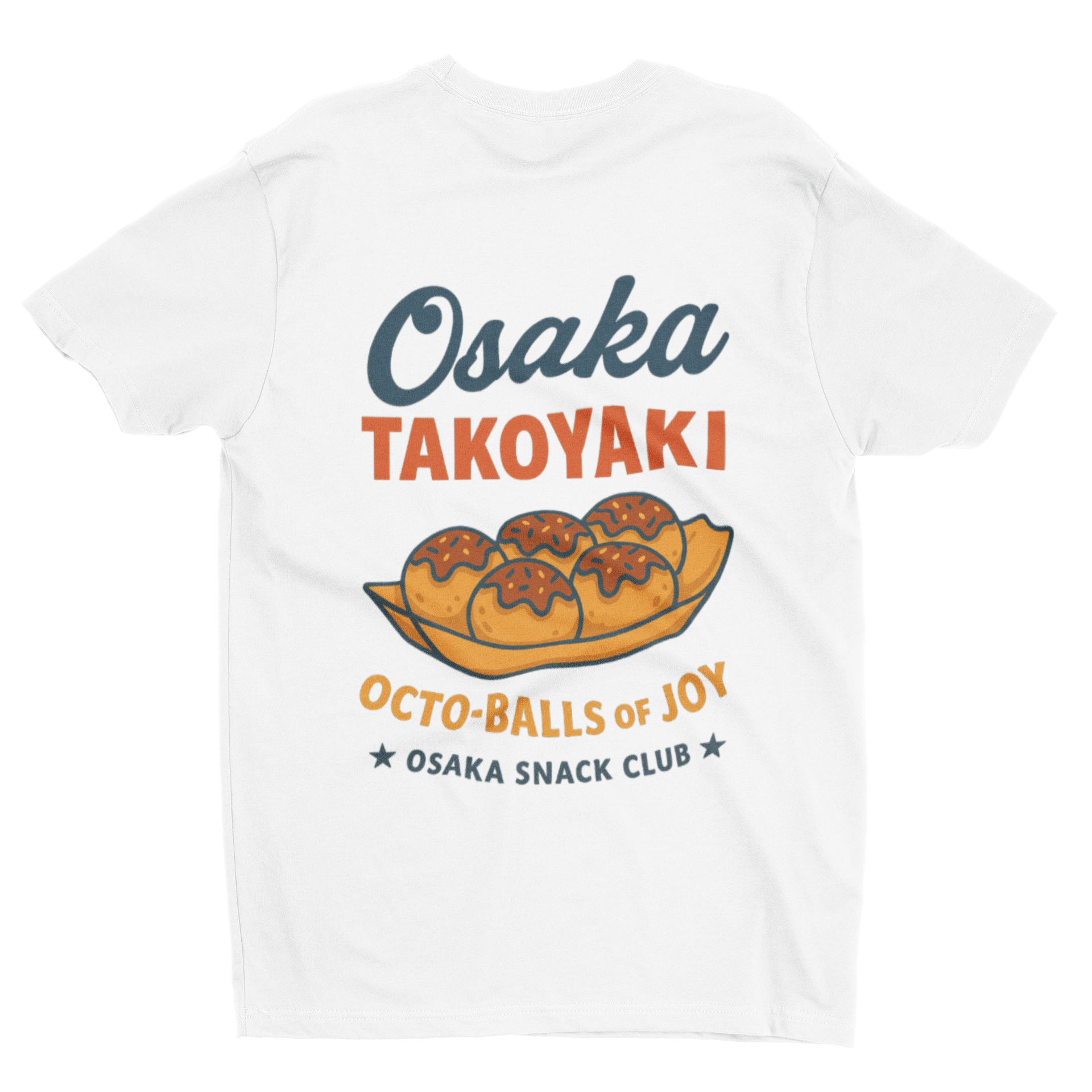 Osaka Takoyaki T-Shirt – Retro Japanese Snack Tee gift_idea unique_gift personalised_gift