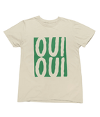 Oui Oui T-Shirt for Adults | Unisex French-Inspired Graphic Tee Beige / S (Adult) gift_idea unique_gift personalised_gift
